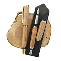 recycled wood fountain pen