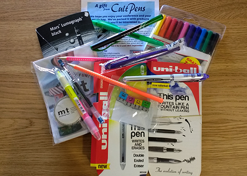 Cult Pens goodby bag at SfEP conference 2016