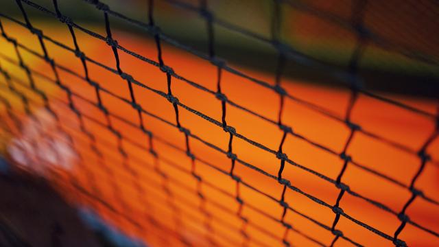 A tennis net.